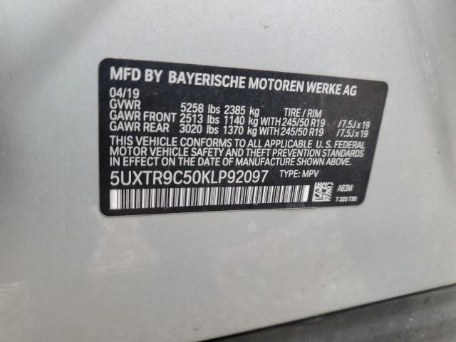 Photo 11 VIN: 5UXTR9C50KLP92097 - BMW X3 XDRIVE3 