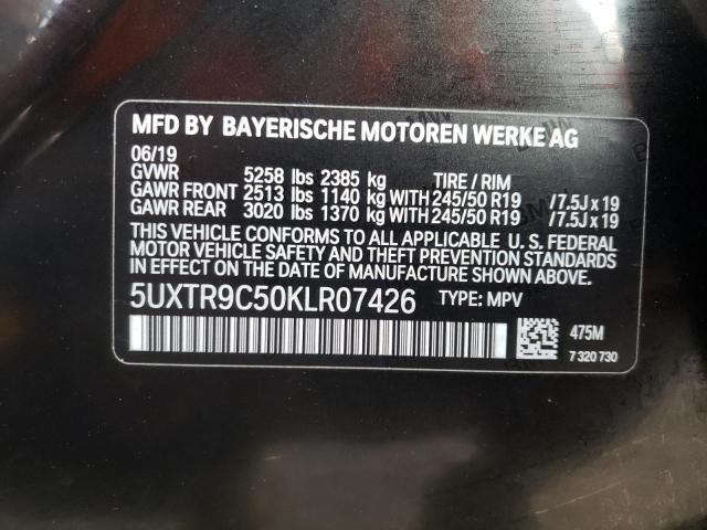 Photo 9 VIN: 5UXTR9C50KLR07426 - BMW X3 XDRIVE3 