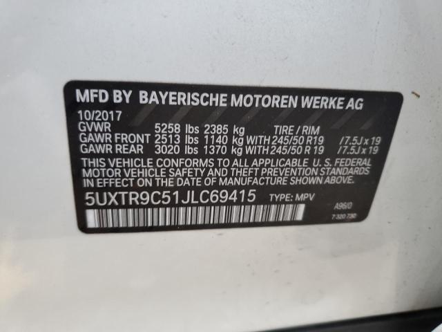 Photo 11 VIN: 5UXTR9C51JLC69415 - BMW X3 