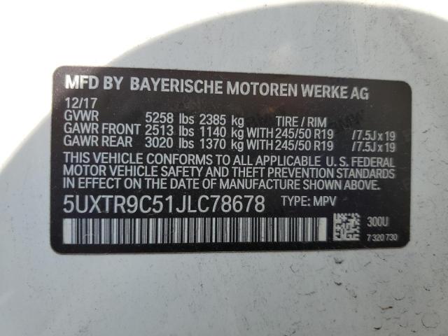 Photo 11 VIN: 5UXTR9C51JLC78678 - BMW X3 XDRIVE3 