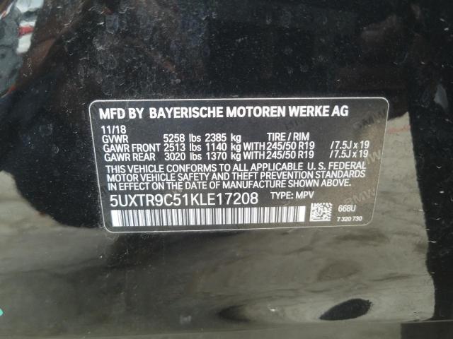 Photo 11 VIN: 5UXTR9C51KLE17208 - BMW X3 XDRIVE3 