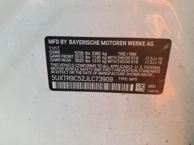 Photo 12 VIN: 5UXTR9C52JLC73909 - BMW X3 