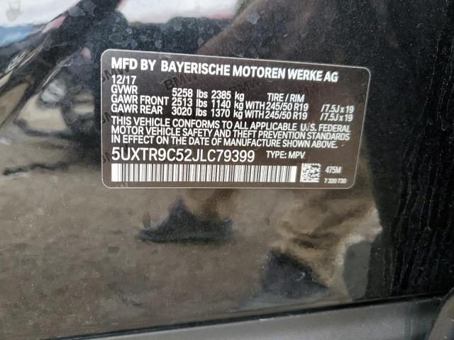 Photo 11 VIN: 5UXTR9C52JLC79399 - BMW X3 XDRIVE3 