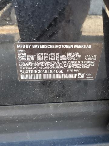 Photo 11 VIN: 5UXTR9C52JLD61066 - BMW X3 