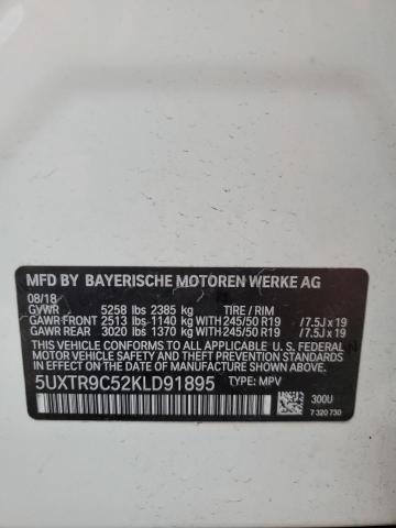 Photo 12 VIN: 5UXTR9C52KLD91895 - BMW X3 XDRIVE3 