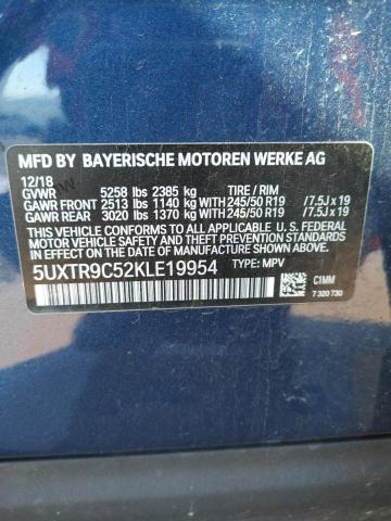 Photo 11 VIN: 5UXTR9C52KLE19954 - BMW X3 XDRIVE3 