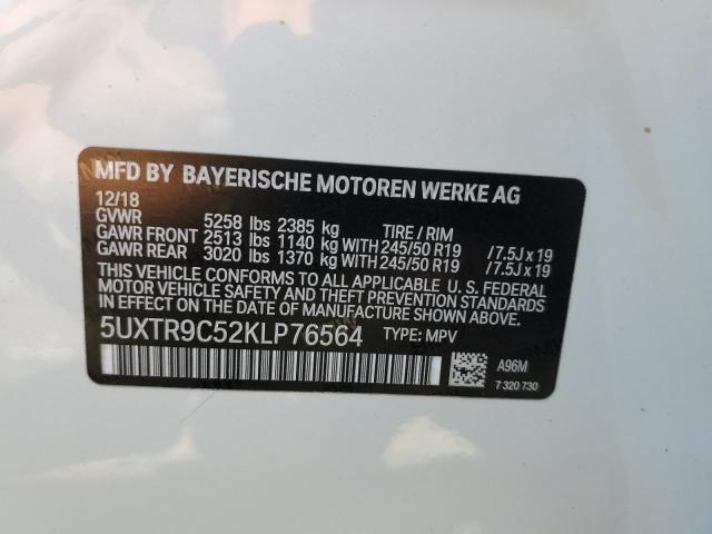 Photo 9 VIN: 5UXTR9C52KLP76564 - BMW X3 XDRIVE3 