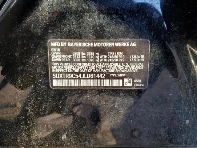 Photo 12 VIN: 5UXTR9C54JLD61442 - BMW X3 XDRIVE3 