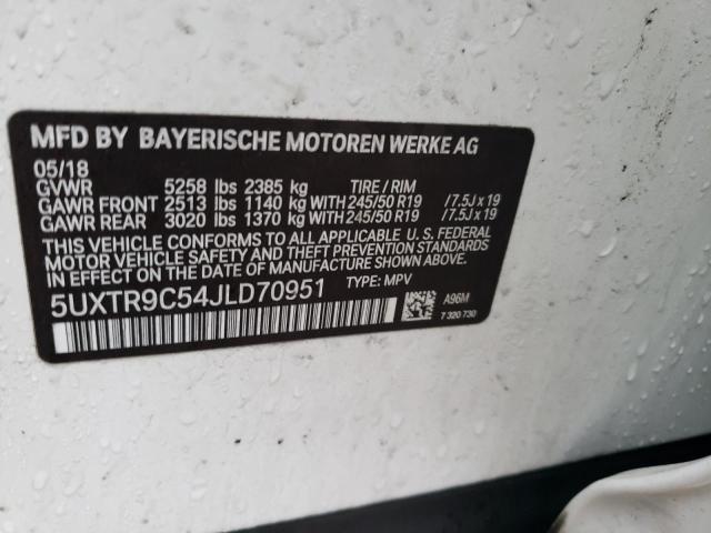 Photo 12 VIN: 5UXTR9C54JLD70951 - BMW X3 