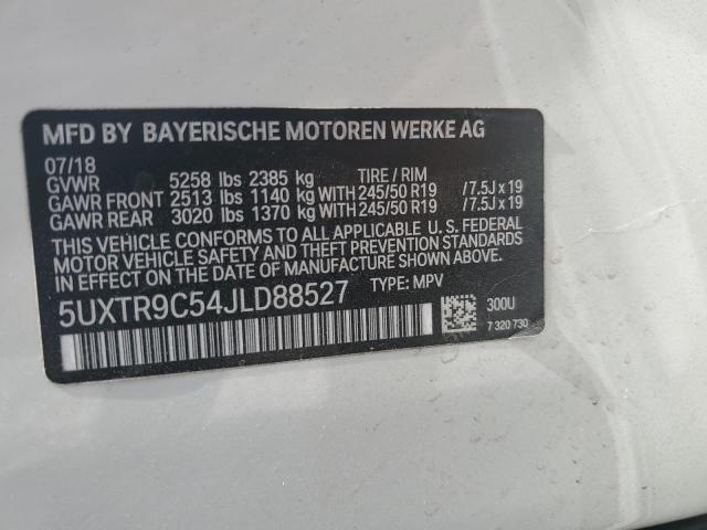 Photo 11 VIN: 5UXTR9C54JLD88527 - BMW X3 