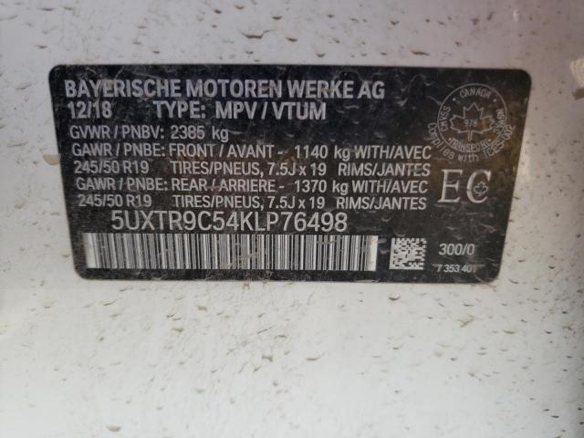 Photo 13 VIN: 5UXTR9C54KLP76498 - BMW X3 XDRIVE3 