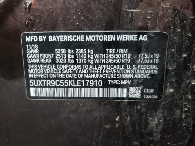 Photo 9 VIN: 5UXTR9C55KLE17910 - BMW X3 XDRIVE3 