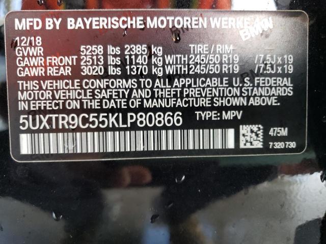 Photo 13 VIN: 5UXTR9C55KLP80866 - BMW X3 XDRIVE3 