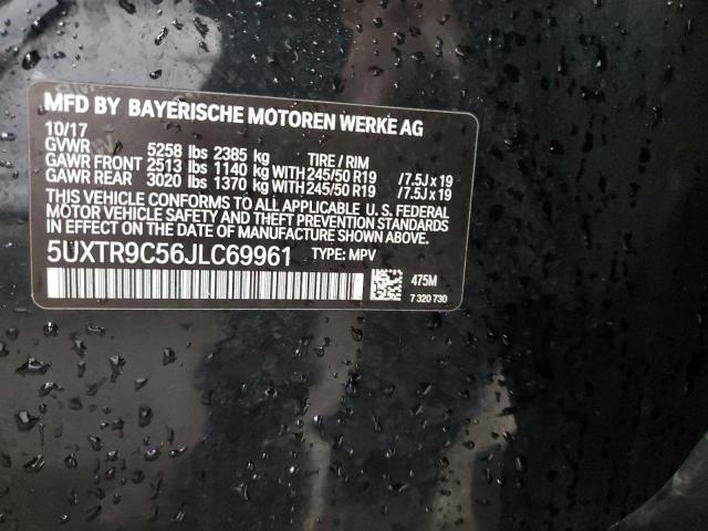 Photo 12 VIN: 5UXTR9C56JLC69961 - BMW X3 XDRIVE3 