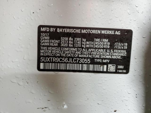 Photo 11 VIN: 5UXTR9C56JLC73055 - BMW X3 XDRIVE3 