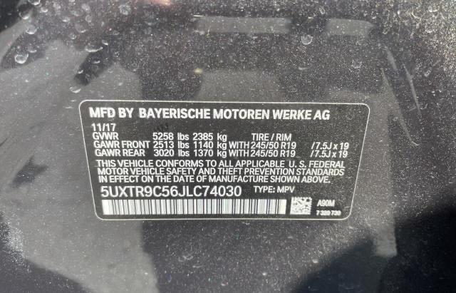 Photo 9 VIN: 5UXTR9C56JLC74030 - BMW X3 XDRIVE3 