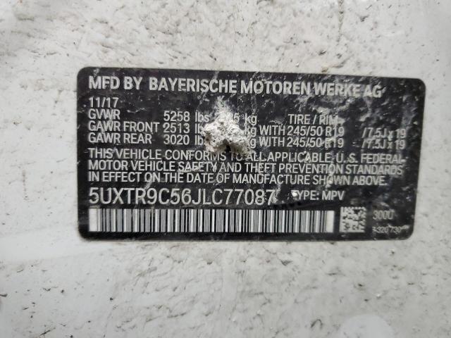 Photo 11 VIN: 5UXTR9C56JLC77087 - BMW X3 XDRIVE3 