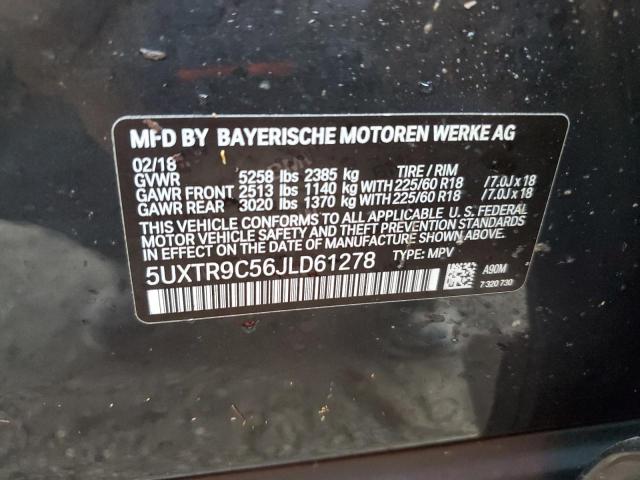 Photo 13 VIN: 5UXTR9C56JLD61278 - BMW X3 XDRIVE3 