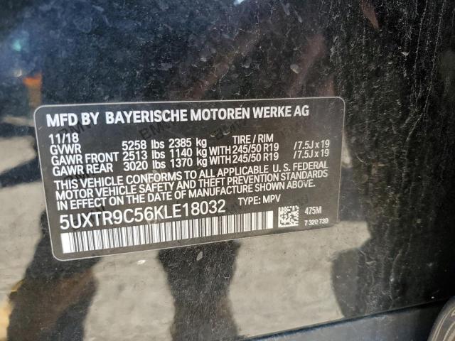 Photo 9 VIN: 5UXTR9C56KLE18032 - BMW X3 XDRIVE3 