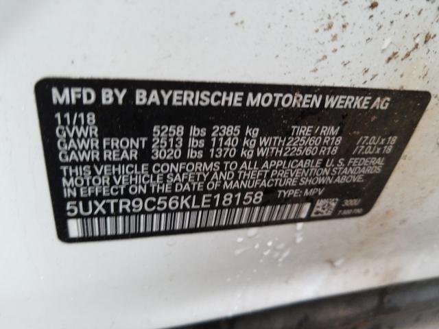 Photo 9 VIN: 5UXTR9C56KLE18158 - BMW X3 