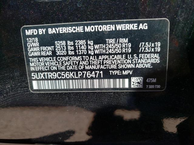 Photo 11 VIN: 5UXTR9C56KLP76471 - BMW X3 XDRIVE3 