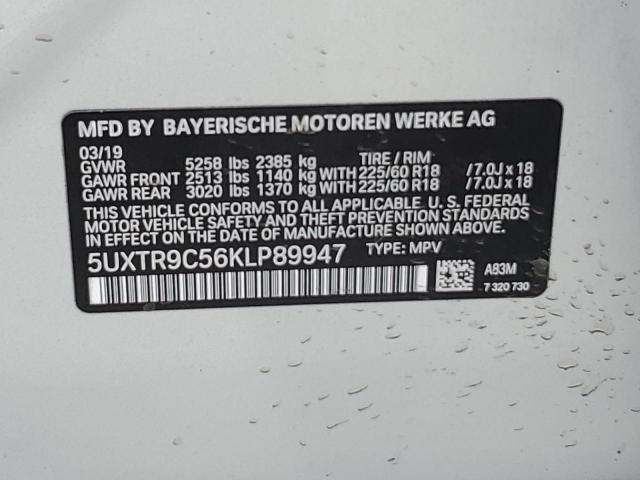 Photo 12 VIN: 5UXTR9C56KLP89947 - BMW X3 XDRIVE3 