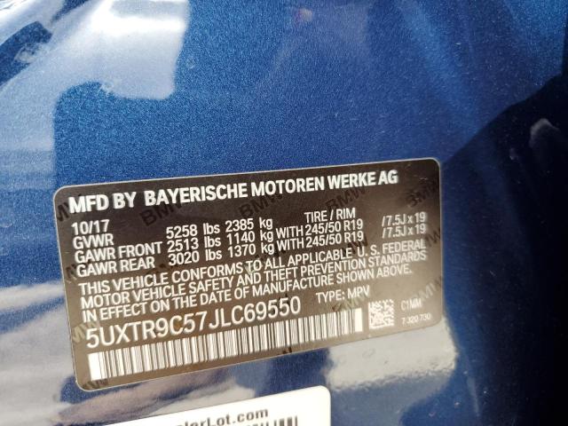 Photo 11 VIN: 5UXTR9C57JLC69550 - BMW X3 