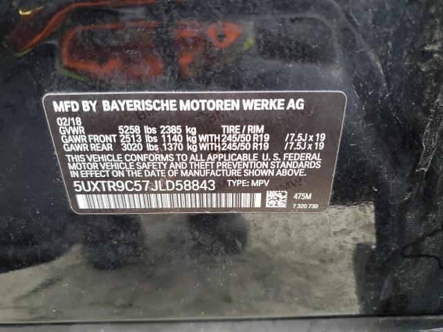 Photo 12 VIN: 5UXTR9C57JLD58843 - BMW X3 XDRIVE3 