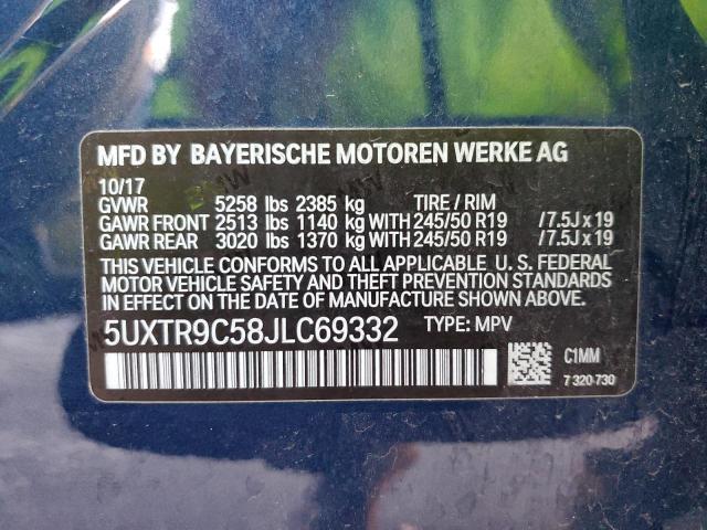 Photo 11 VIN: 5UXTR9C58JLC69332 - BMW X3 