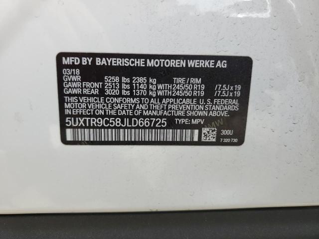 Photo 12 VIN: 5UXTR9C58JLD66725 - BMW X3 