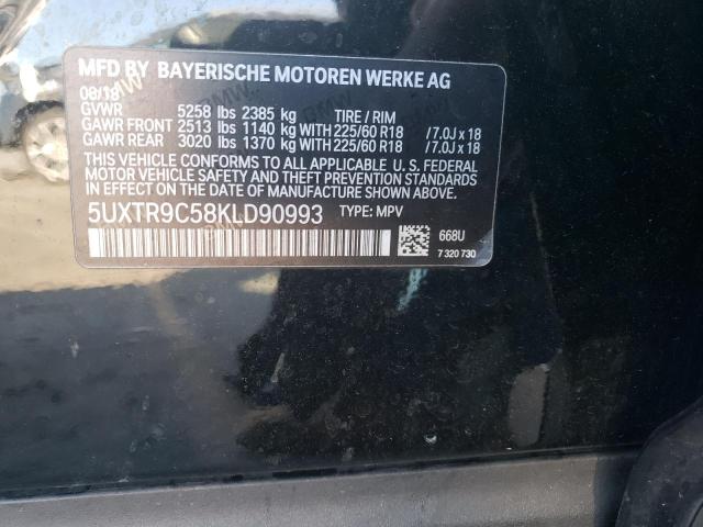 Photo 11 VIN: 5UXTR9C58KLD90993 - BMW X3 XDRIVE3 