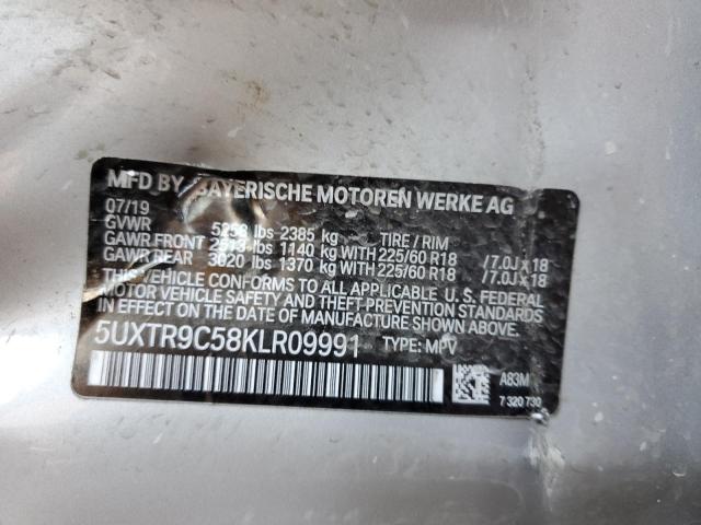 Photo 12 VIN: 5UXTR9C58KLR09991 - BMW X3 