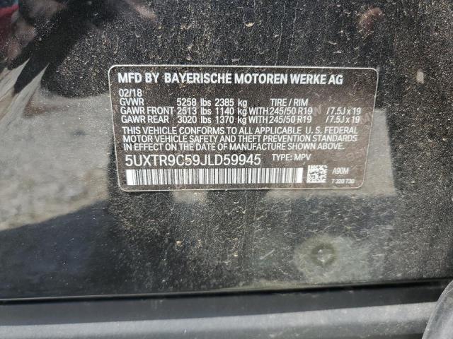 Photo 11 VIN: 5UXTR9C59JLD59945 - BMW X3 XDRIVE3 