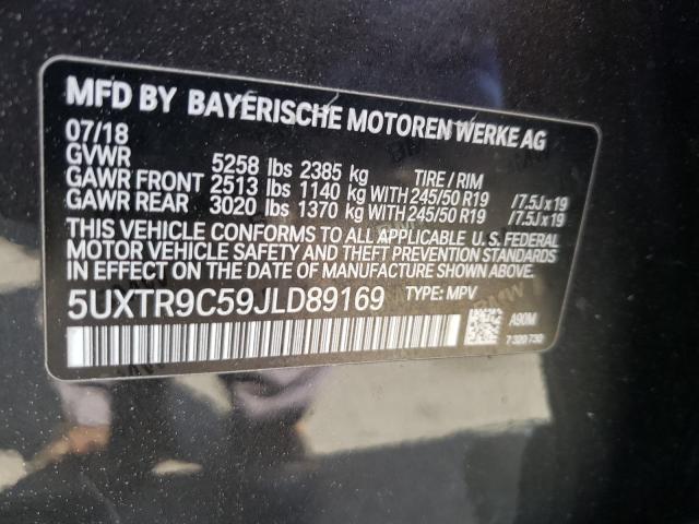 Photo 9 VIN: 5UXTR9C59JLD89169 - BMW X3 