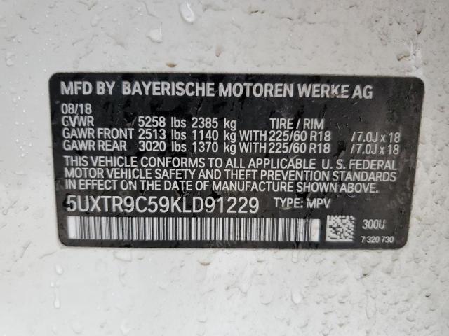 Photo 11 VIN: 5UXTR9C59KLD91229 - BMW X3 