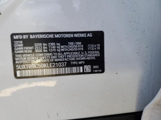 Photo 13 VIN: 5UXTR9C59KLE21037 - BMW X3 XDRIVE3 