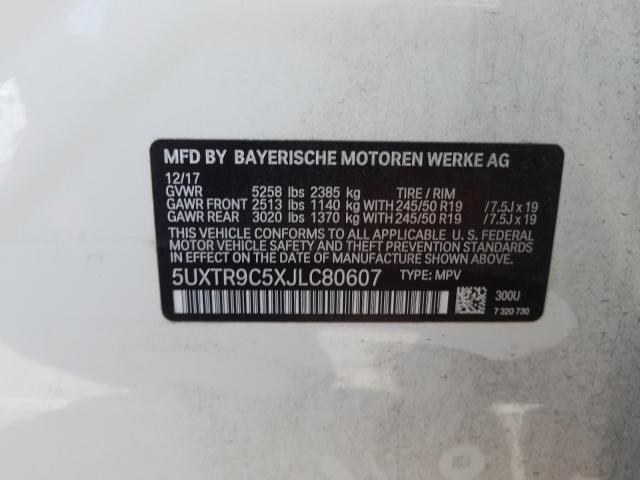 Photo 9 VIN: 5UXTR9C5XJLC80607 - BMW X3 