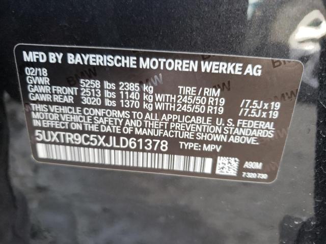 Photo 11 VIN: 5UXTR9C5XJLD61378 - BMW X3 XDRIVE3 