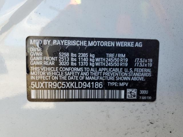 Photo 12 VIN: 5UXTR9C5XKLD94186 - BMW X3 