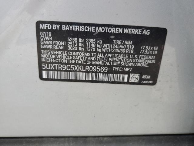 Photo 12 VIN: 5UXTR9C5XKLR09569 - BMW X3 XDRIVE3 