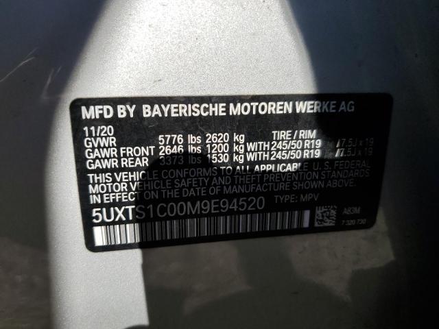 Photo 9 VIN: 5UXTS1C00M9E94520 - BMW X3 XDRIVE3 