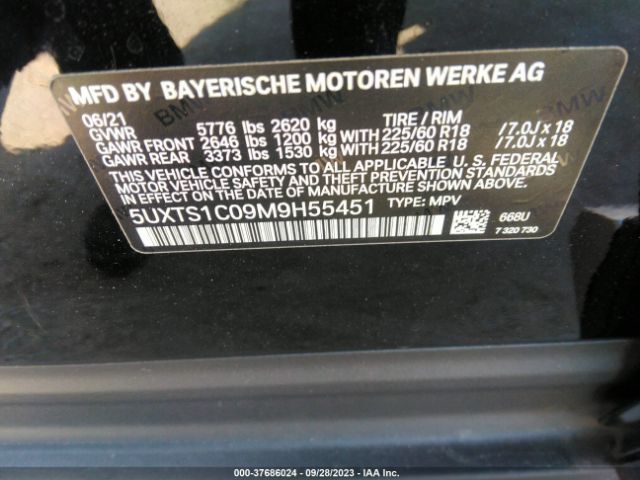 Photo 8 VIN: 5UXTS1C09M9H55451 - BMW X3 