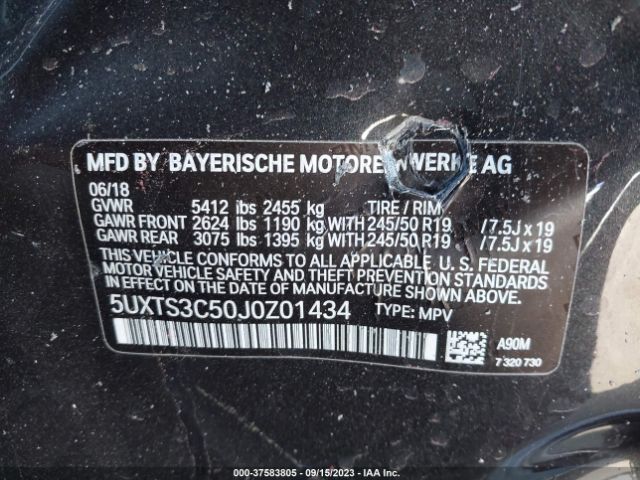 Photo 8 VIN: 5UXTS3C50J0Z01434 - BMW X3 