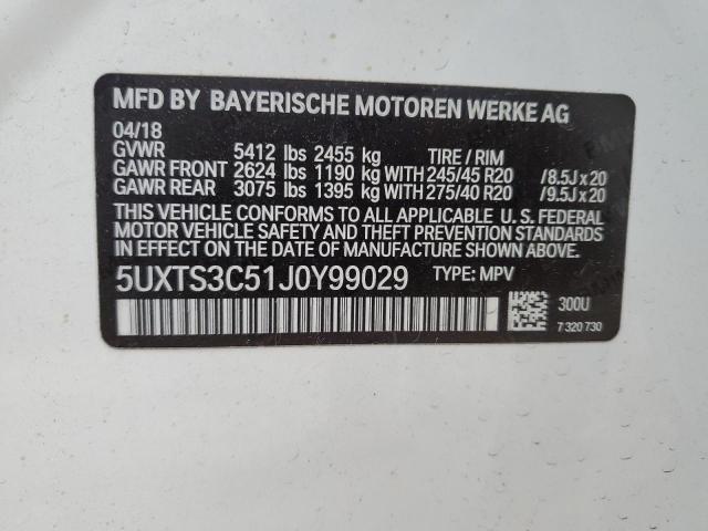 Photo 11 VIN: 5UXTS3C51J0Y99029 - BMW X3 