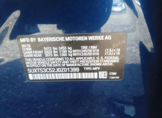 Photo 8 VIN: 5UXTS3C52J0Z01399 - BMW X3 