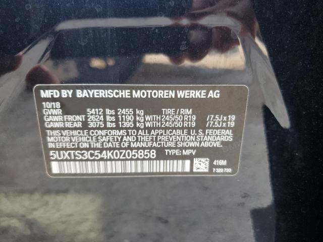 Photo 11 VIN: 5UXTS3C54K0Z05858 - BMW X3 XDRIVEM 