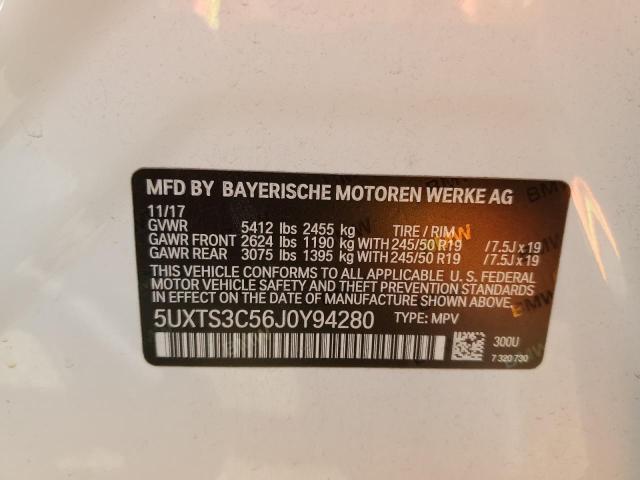 Photo 11 VIN: 5UXTS3C56J0Y94280 - BMW X3 XDRIVEM 