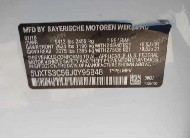 Photo 8 VIN: 5UXTS3C56J0Y95848 - BMW X3 