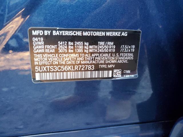 Photo 12 VIN: 5UXTS3C56KLR72783 - BMW X3 