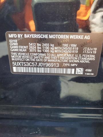 Photo 12 VIN: 5UXTS3C57J0Y96913 - BMW X3 XDRIVEM 